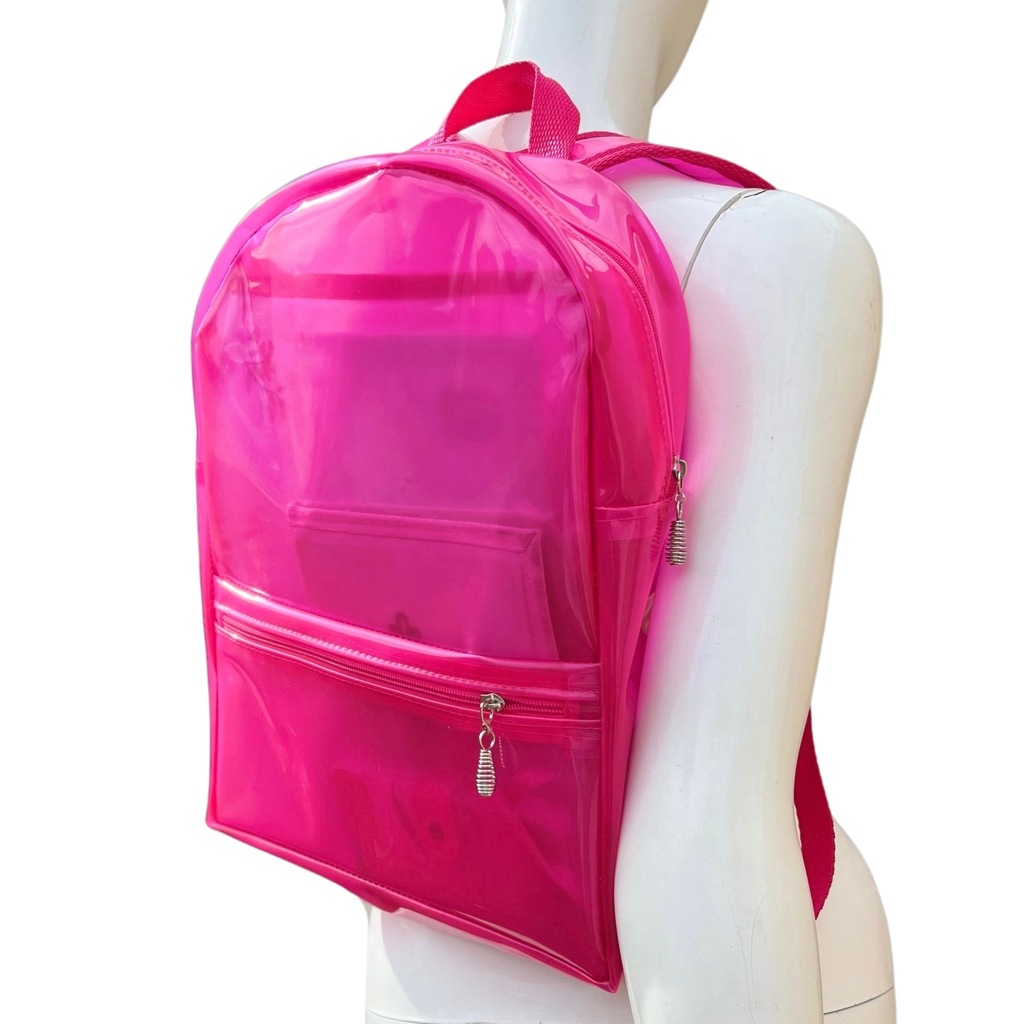 Mochila grande em cristal rosa pink