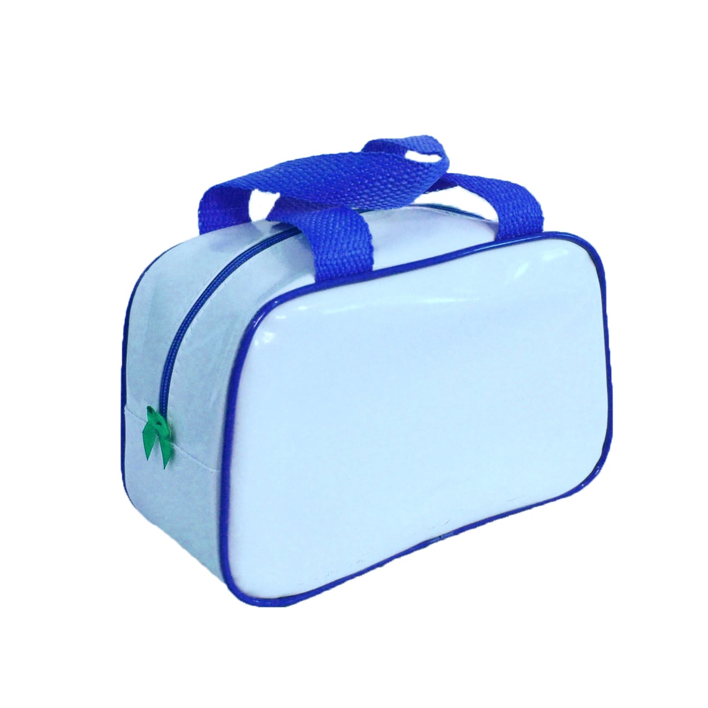 Bolsa média em verniz azul bebê